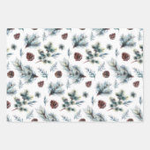 Feuille De Papier Cadeau Trois motifs de Noël différents (Devant 2)