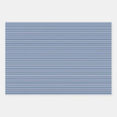 Feuille De Papier Cadeau Trois nuances de Bleu (Devant)