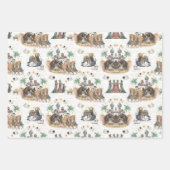 Feuille De Papier Cadeau Trois rois à Bethléem (Devant 2)