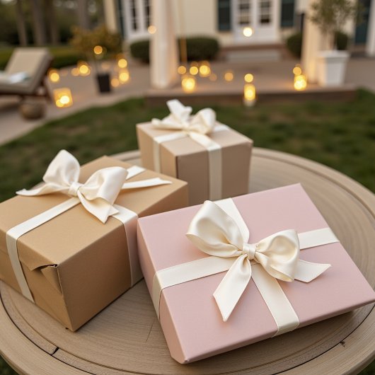 Feuille De Papier Cadeau Trois tons neutres de couleurs solides