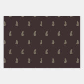 Feuille De Papier Cadeau Tropical Hibiscus, Palm, Stripe Red Sage Christmas (Devant 2)