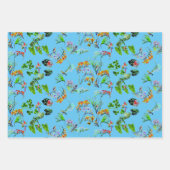 Feuille De Papier Cadeau Tropical Paradise Motif Trio (Devant 2)