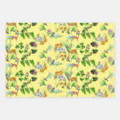 Feuille De Papier Cadeau Tropical Paradise Motif Trio (Devant)