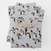 Feuille De Papier Cadeau Troupeau d'oies en vol (En situation)