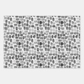 Feuille De Papier Cadeau Trucs de pinceau noir et blanc (Devant 3)