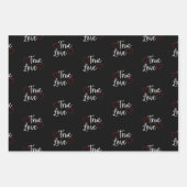 Feuille De Papier Cadeau True Love White Valentine's (Devant 3)