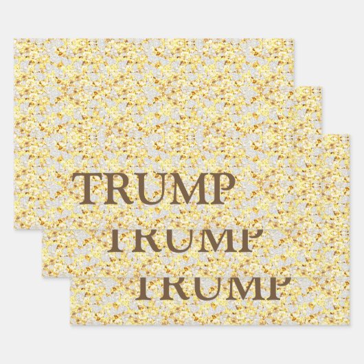 FEUILLE DE PAPIER CADEAU TRUMP (Lot)