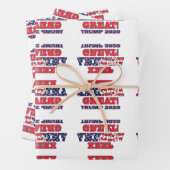 Feuille De Papier Cadeau Trump 2020 (En situation)