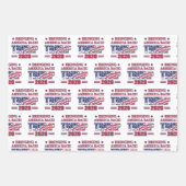 Feuille De Papier Cadeau Trump 2020 - Ramener l'Amérique (Devant 2)