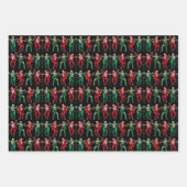 Feuille De Papier Cadeau Trump danse | Trump Santa Hat Danse Noël (Devant 2)