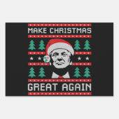Feuille De Papier Cadeau Trump Make Christmas Great Again (Devant 2)