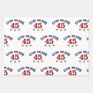 Feuille De Papier Cadeau Trump Patriotic Designs