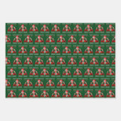 Feuille De Papier Cadeau Trump Santa Hat | Rendre Noël super (Devant 3)