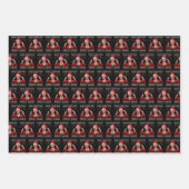 Feuille De Papier Cadeau Trump Santa Hat | Rendre Noël super (Devant)