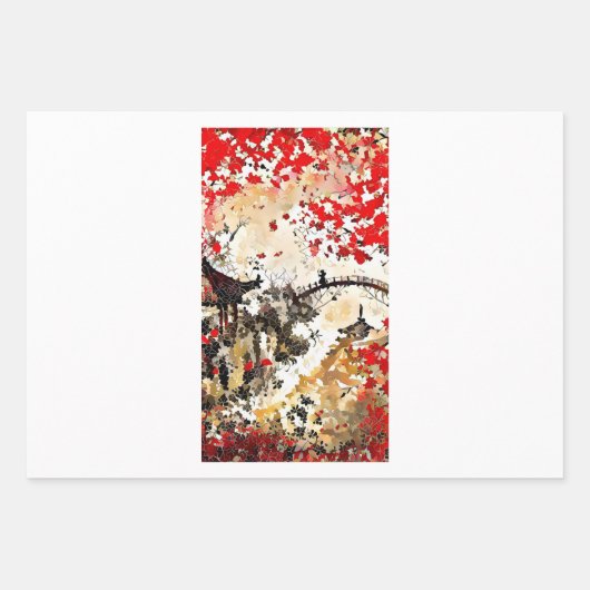 Feuille De Papier Cadeau Tsubaki Hashi par NFT Artisans (Devant)