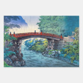 Feuille De Papier Cadeau Tsuchiya Koitsu - Pont sacré à Nikko (Devant 2)