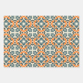 Feuille De Papier Cadeau Tuile bleue portugaise (Devant 3)