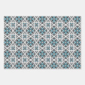 Feuille De Papier Cadeau Tuile bleue portugaise (Devant 2)