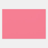 Feuille De Papier Cadeau Tulipe Uni Pastèque Rose Clair 3 Tons (Devant 2)