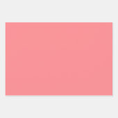 Feuille De Papier Cadeau Tulipe Uni Pastèque Rose Clair 3 Tons (Devant)