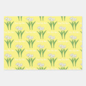 Feuille De Papier Cadeau Tulipes blanches (Devant 2)