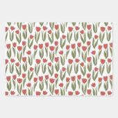 Feuille De Papier Cadeau Tulipes de printemps (Devant 2)