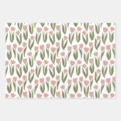 Feuille De Papier Cadeau Tulipes de printemps (Devant)