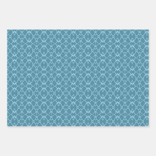 Feuille De Papier Cadeau Turquoise (Devant)