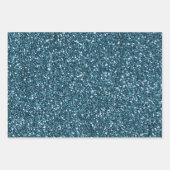 Feuille De Papier Cadeau Turquoise Aqua Parties scintillant Zebra Print     (Devant 2)