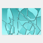 Feuille De Papier Cadeau Turquoise brisé (Devant 2)