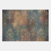 Feuille De Papier Cadeau Turquoise Cooper Patina (Devant 3)