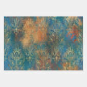 Feuille De Papier Cadeau Turquoise Cooper Patina (Devant 2)