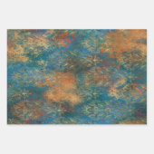 Feuille De Papier Cadeau Turquoise Cooper Patina (Devant)