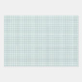 Feuille De Papier Cadeau Turquoise en vichy mignon chèques classiques simpl (Devant 2)