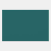 Feuille De Papier Cadeau Turquoise foncé (couleur solide) (Devant)