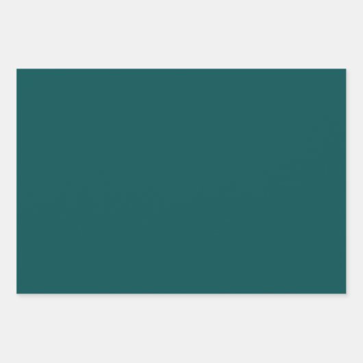 Feuille De Papier Cadeau Turquoise foncé (couleur solide) (Devant)