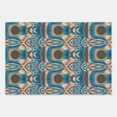 Feuille De Papier Cadeau Turquoise Gold Sun Southwestern Art (Devant)