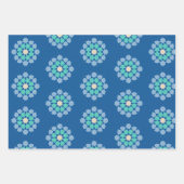 Feuille De Papier Cadeau Turquoise Sérénité (Devant 3)