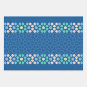 Feuille De Papier Cadeau Turquoise Sérénité (Devant 2)