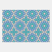 Feuille De Papier Cadeau Turquoise Sérénité (Devant)
