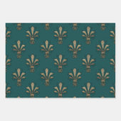 Feuille De Papier Cadeau Turquoise - Thème Turquoise et Gold Paris (Devant 3)