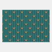 Feuille De Papier Cadeau Turquoise - Thème Turquoise et Gold Paris (Devant)