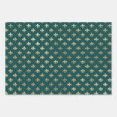 Feuille De Papier Cadeau Turquoise - Turquoise et Gold Paris (Devant 2)