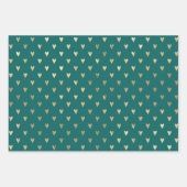 Feuille De Papier Cadeau Turquoise - Turquoise et Gold Paris (Devant 3)