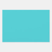 Feuille De Papier Cadeau Turquoise Vert clair Hot Pink Maximal (Devant)