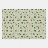 Feuille De Papier Cadeau Turtles & Lily Pads on Gin Green (Devant 2)