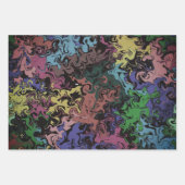 Feuille De Papier Cadeau Twirly coloré Abstrait / Filtres / (Devant 2)