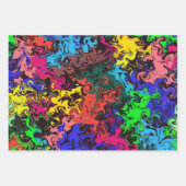 Feuille De Papier Cadeau Twirly coloré Abstrait / Filtres / (Devant)