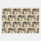 Feuille De Papier Cadeau Two lovely Victorian kittens (Devant 3)