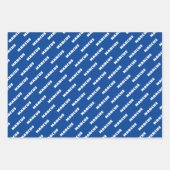 Feuille De Papier Cadeau Typographie de citation amusante moderne 70e anniv (Devant 3)